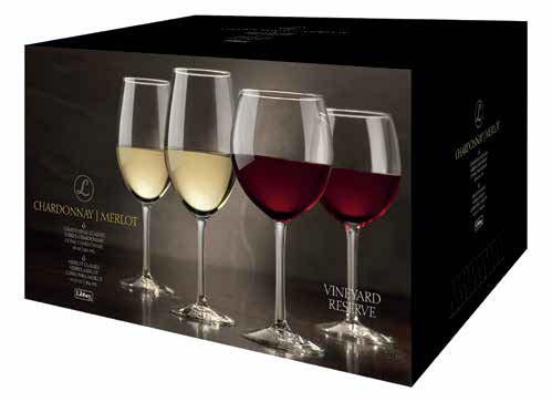 UPC 0 31009 63950 2 6 Wine Glasses, 22 oz., 651 ml.