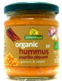 ORGANIC HUMMUS PAPRI- KA PIQUANT Net /Gross weight: 200g / 360g Boxes in pallet: 168 Ingredients: chickpeas*, garlic*, sesame*, peppers*, cold pressed sunflower