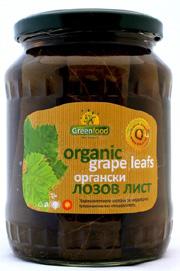 *From organic production ORGANIC GRAPE LEAFS Net /Gross weight: 650g / 950g Boxes in pallet: 91