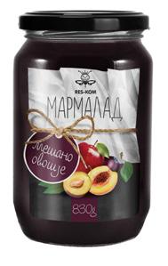 MIXED FRUIT MARMELADE 830 GR Net /Gross weight: 830gr / Pcs. in box: Boxes in pallet: 50 Made from most delicious frutis.