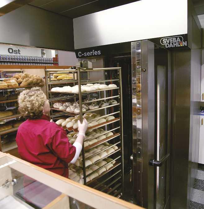 C-series greater capacity on a small surface area The C-series rack ovens are compact and designed to fit into small spaces.