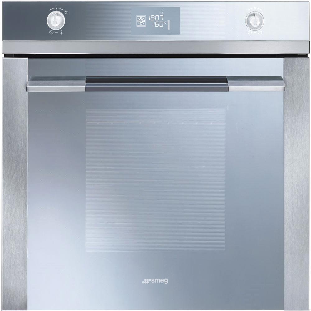SFP120-1 ELECTRIC THERMOVENTILATED OVEN, PYROLITIC, 60 CM, LINEA,STAINLESS STEEL AND SILVER GLASS, ENERGY RATING: A EAN13: 8017709193850 FUNCTIONS: Gross capacity: 79 lt Net volume of the cavity: 70