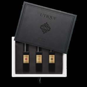 sensual UTIQUE fragrances: AMBRE ROYAL VIOLET OUD RUBY + 1 package of AURILE chocolates FOR