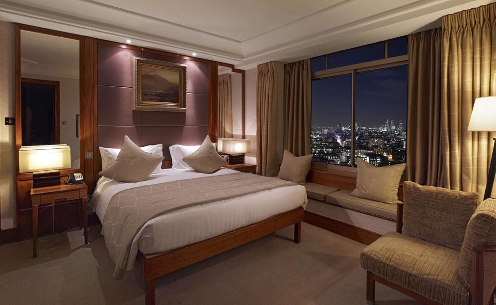 Guest Room From 319.00 Enjoy classically-styled Guest Rooms and gaze across London's magnificent city and park views. Suite From 569.