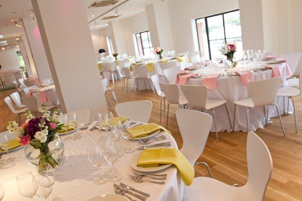 30pm) Seated dinner, pots or canapés provided by Create food and party Atmospheric colour