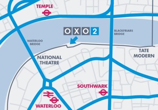 Address OXO2, Level Two Wharf, Bargehouse Street, South Bank, London SE1 9PH Tube and overland Blackfriars