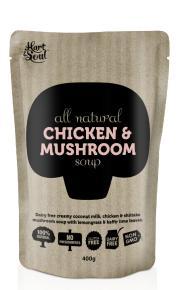 Soul All Natural Chicken & Mushroom Soup (pouch) 6x400g