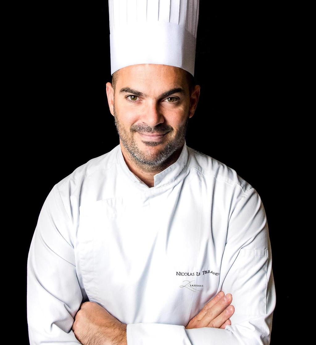 - THE CHEF - NICOLAS LE TIRRAND A bright, young chef, very accustomed to acclaimed restaurants in Paris (Pavillon Ledoyen***, Plaza Athénée***, Four Seasons Gege V**, 39V*), Nicolas Le Tirrand