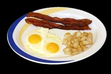 ADD 3 SLICE OF BACON TO ANY BREAKFAST FOR $3 HUEVOS RANCHEROS* Two (2) eggs any style smothered in green chili. 10.