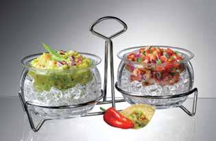PRODYNE On Ice Double Dips On Ice (with Caddy) 17698 Box, 4 per case 022494102886 COLD AIR DESCENDS TO KEEP SALADS, SIDES & SUCH CHILLED AND FRESH FOR HOURS Everything s cool with this