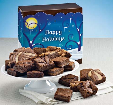 Gourmet Brownie Happy Holiday Sampler Box Bite-size Magic Morsels are a wonderfully welcome surprise and they're great for sharing.