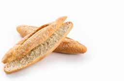 5001117 BARRA RÚSTICA 100 100 g 22 cm 70 PCS C/S 32 C/S PAL BAKING 180 C 11-13 This Spanish half-baguette successfully combines a thin crispy crust with a light open crumb structure, flour dusted.