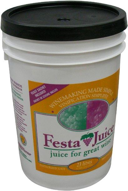 DEC 2018 RUNS TODAY THRU SAT DEC 29 5 Festa Juice Reds Pure sterilized juice in a sterilized 23L pail, Festa juices are prepared utilizing