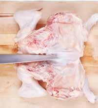 How to spatchcock a chicken 1 ) With kitchen shears, cut along the left side