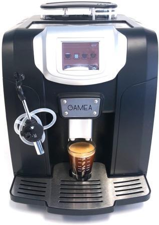 Gamea Revo Guru's Choice Fully Automatic Espresso maker. Commercial internal components inside a Home model frame gu ru.c om - Touch screen with App-like Icons program & operate functions.