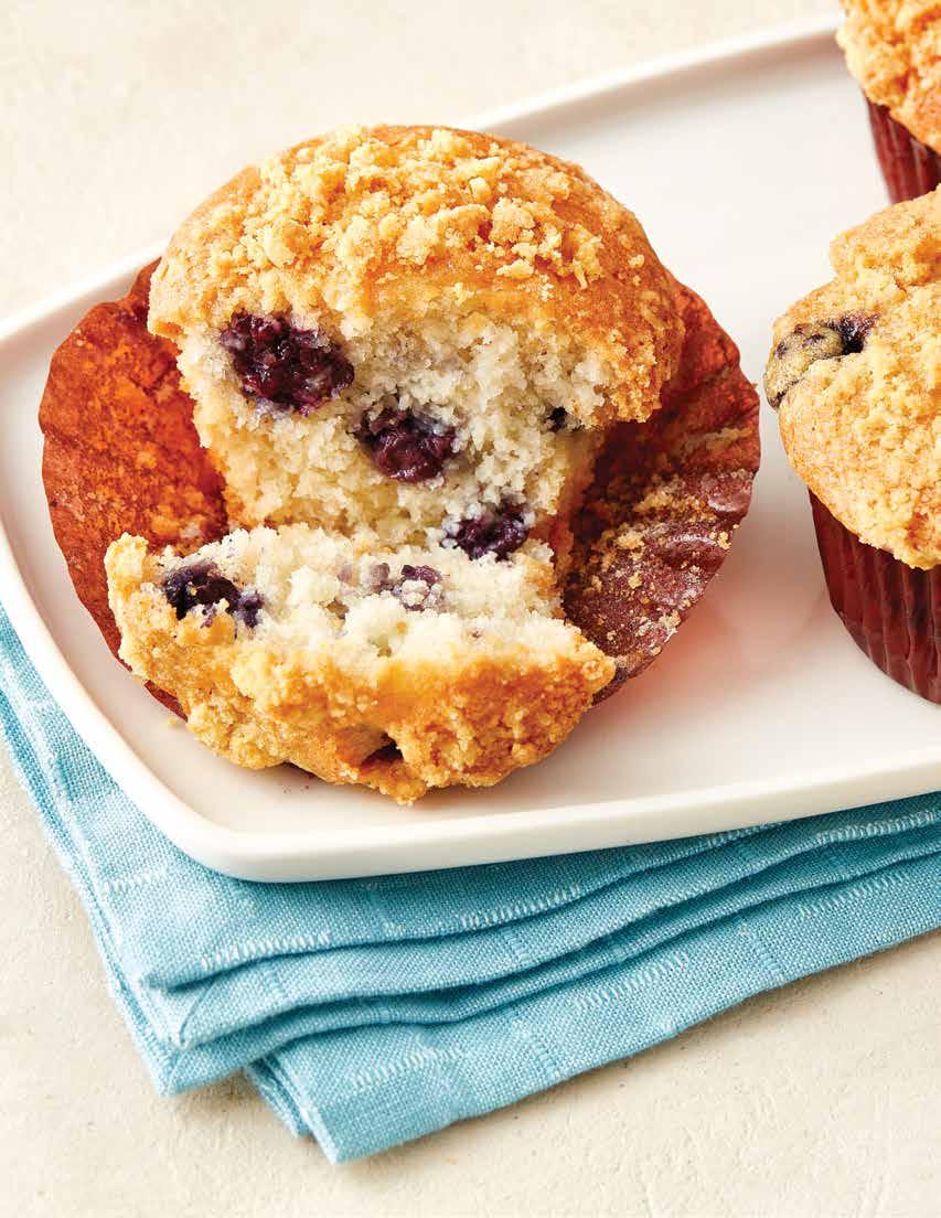 MUFFINS Blueberry Streusel muffins Give your customers a delicious new take on an old