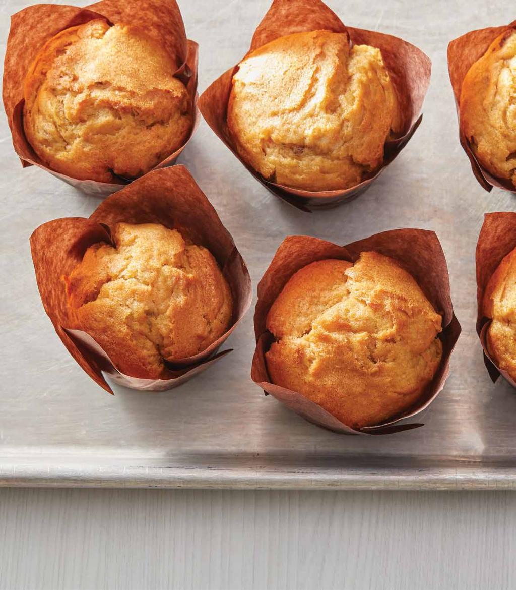 MUFFINS pecan pumpkin spice muffins Crunchy chopped pecans and rich pumpkin puree come together to