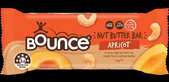 10G HIGH Protein range launch: nut butter bars apricot Ingredients: Cashew Butter, Tapioca, Whey Protein, Figs, Quinoa, Apricots, Almond Paste, Brown Rice Syrup, Grape Juice, Sesame Seeds, Vanilla