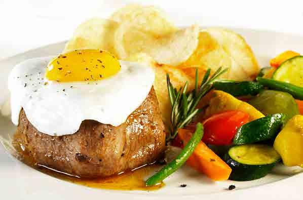 16 Meat Portuguese Steak Your choice of Rump or Fillet Steak marinated in Garlic and Bay Leaves, grilled to your liking and topped with a Fried Egg Rump 250g 1300 Fillet 250g 1400 Espetada 1300 250g