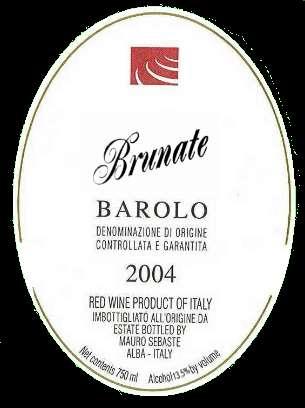 DOCG 2004 Mauro Sebaste Brunate Barolo