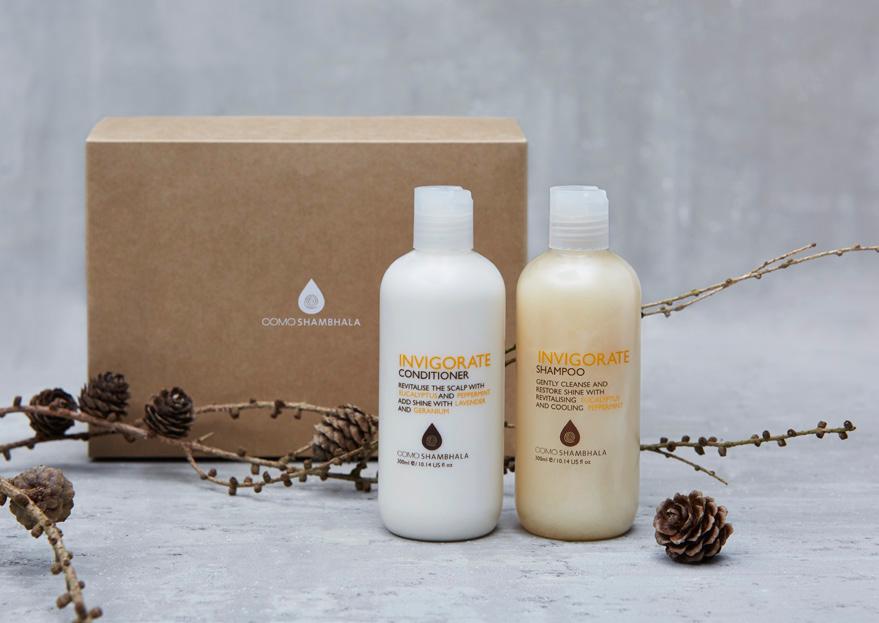 com or call +66 76 360 133 COMO SHAMBHALA GIFTS Give the gift of COMO Shambhala this Christmas with our festive gift sets, featuring COMO s signature Invigorate scent an uplifting blend of