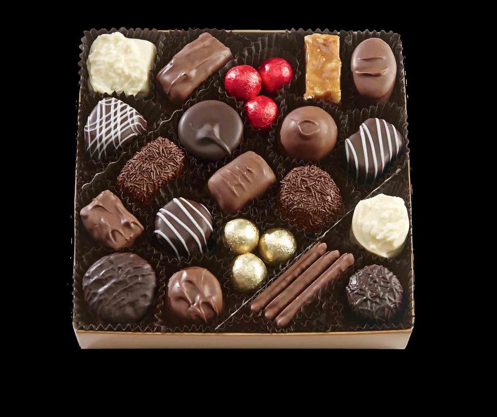 truffles along with our finest milk, dark and white chocolates, including