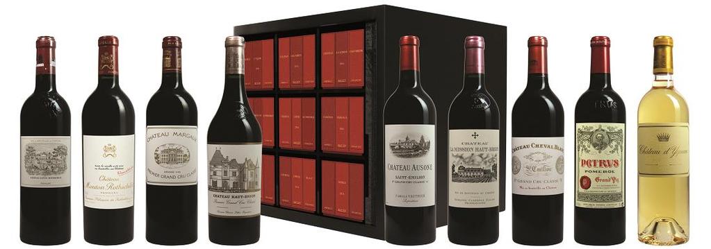 "Duclot Collection 2017" Include : - Château Ausone 1 er Grand Cru classé A - Château Cheval Blanc 1er Grand Cru Classé A - Château Pétrus - Château Margaux