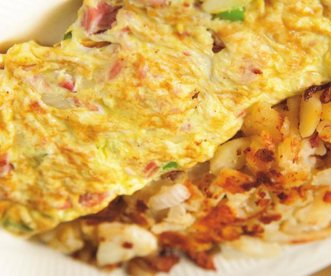 50 Eggs Me t Eggs, Salsa & Black Beans served with Tortilla & Home Fries TWo eggs, Any Style with ham, Bacon or sausage with Turkey Bacon or Turkey sausage with canadian Bacon or Beef sausage with