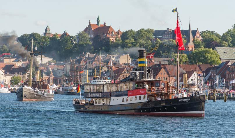 RELAX, ENJOY AND EXPERIENCE ABOARD Befitting a port city Flensburg has always been characterised by