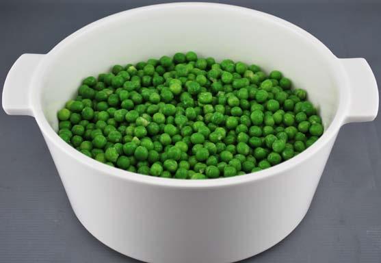 Sunday Carvery Peas You ll need: Small White Cocotte Dish, Lid & Hook Peas Melted Butter (See Sub) 1kg 50g 1. Cook FROZEN peas in boiling water for 2 minutes, drain well 2.