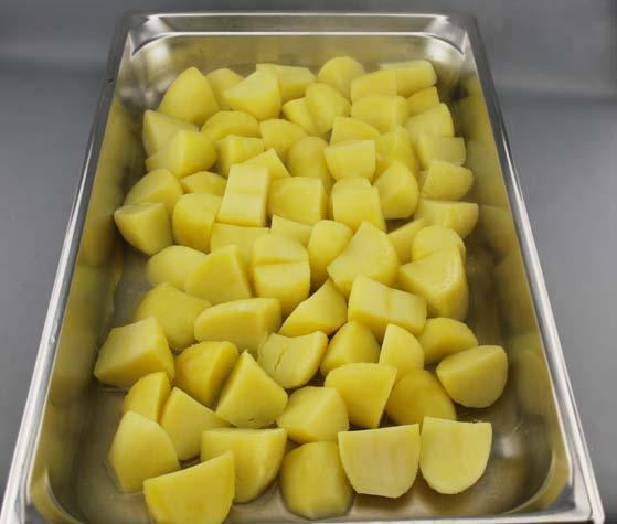 Sub Pre-Steamed Potatoes You ll need: (for presentation only) Roast Cut Potatoes Salt 1 Bag (5kg) 2g 1. Place potatoes into 2 metal gastronorm trays 2.