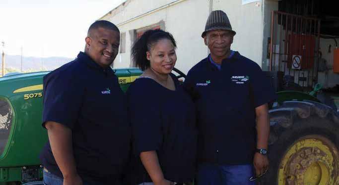 VERGELEGEN: STRENGTH IN NUMBERS From left: Logan von Willingh, Cindy Bosman and Hendrik Davids are part of the team being groomed to take over full management of the business by 2020.