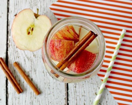 APPLE-CINNAMON FLAVORED WATER This beverage also known as water detox is good for those who wants to do a digestive track cleanse.