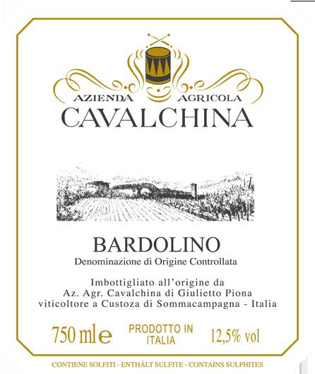 Bardolino Appellation: BARDOLINO DOC Vineyard extension (hectares): 7 Blend: 60% Corvina - 30% Rondinella - 10% Molinara Vineyard age (year of planting): Corvina 1911,2013 - Rondinella 1911,2013 -