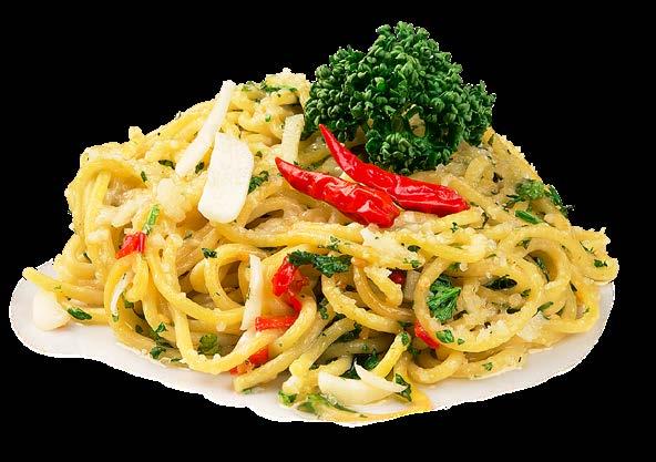 Spaghetti Aglio olio peperoncino špagety, olivový olej,