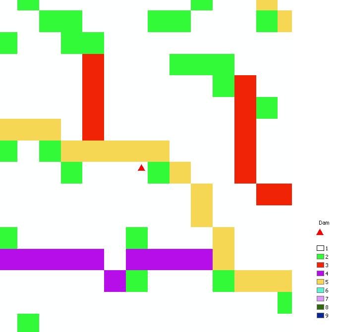 Далангийн цэгүүд болон голын эрэмбийн шугамуудын дүрслэл: Using open source GIS to support REDD+ planning Далангууд нь ха