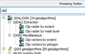 Дараа нь processing toolbox цонх дээр clip гэж бичиж хайна. o. GDAL Clip raster by mask layer дээр 2 дар. p. Өмнөх үе шатанд DEM ийг нийлүүлж үүсгэсэн буюу агуулгын хүснэгтэд Output layer гэж орсон оролтын файлыг зааж өгнө.