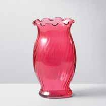 stock up on our BEST SELLing containers! 6.5"H Glass Fluted Vase - Pink BEST SELLER Name 6.5"H Glass Fluted Vase - Pink Code #29732 Unit Measure 6.5"H x Op3.5"Dia Unit Price $2.