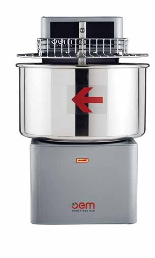 FA spiral mixers Technical specifications Painted steel frame. Stainless-steel bowl. Adjustable timer (up to 30 minutes). Active and passive safety devices (micro switch fitted as standard outfit).
