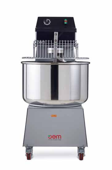 FX-RB-RVE spiral mixers CURIOUS FACT Did you know that you can also use these machines for other types of dough? For example, using the appropriate quantities, you can prepare an egg-based dough. Mod.
