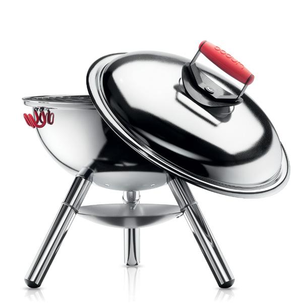 FYRKAT Charcoal Grill 112 Grill on the go with the sleek, portable FYRKAT Charcoal Grill. Ideal for picnics in the park or small space living but large enough to fit 4 burgers or small filets.