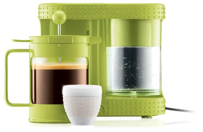 BISTRO Electric Coffee Dripper This coffee maker combines the BODUM way of making coffee that is the French press with the ease-of-use of an electric coffee machine: Indulge in a full-bodied