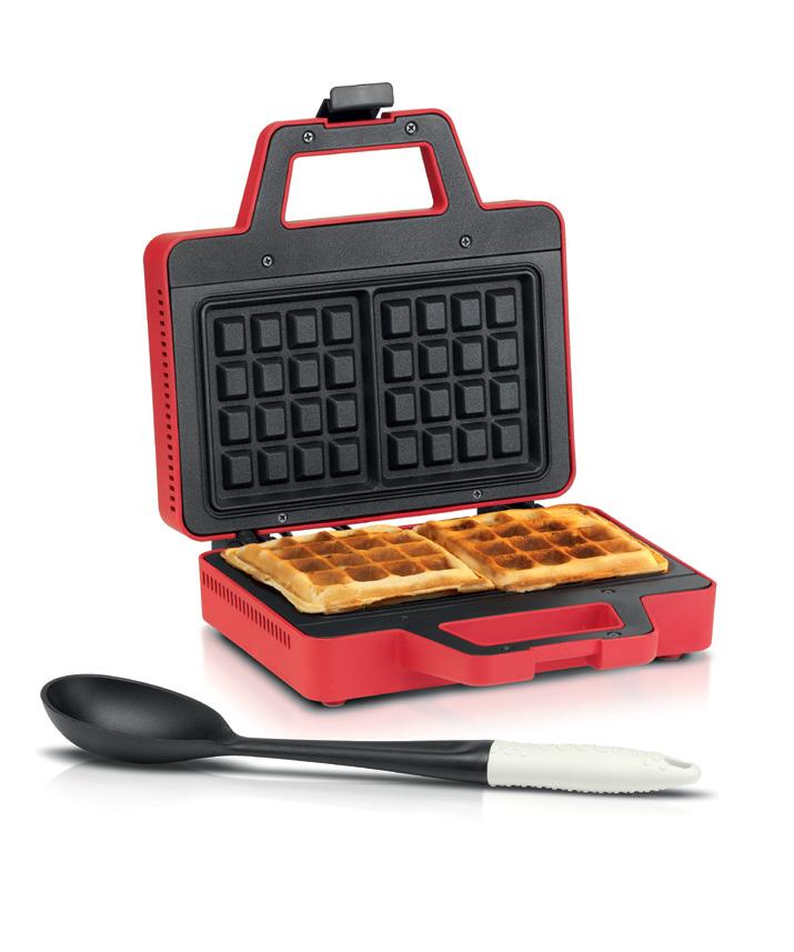 BISTRO Waffle Maker This Waffle Maker is easy to use and store. It heats and quickly prepares two Belgian-style waffles. The BISTRO Waffle Maker is the perfect power tool for waffle-baking.