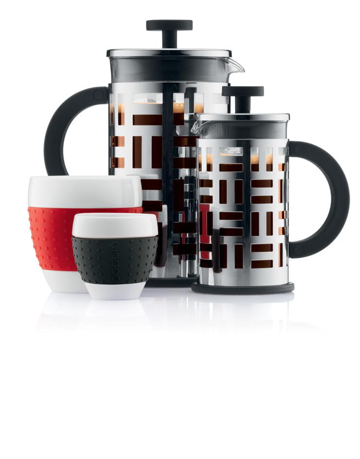EILEEN & SERENO Coffee Makers 28 Designed in honor of the great Irish designer Eileen Gray, as well as all coffee lovers who frequent the bistros and cafés of Paris Gray s adopted city.