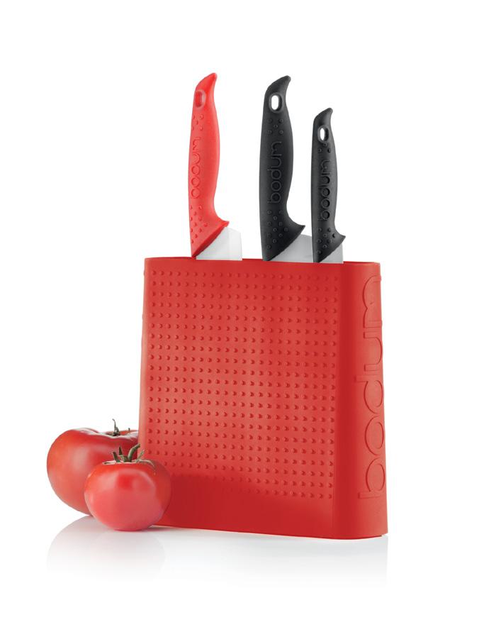 BISTRO Ceramic Knives & Accessories Made of top-quality, durable, acid-resistant ceramic that keeps knives sharp longer.