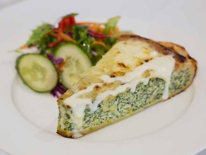 Spinach & Ricotta Quiche Cheese and greens in one. Packed with nutrition. Great for lunch or dinner.
