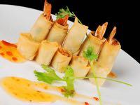 Chang Hai Shrimp Roll Delicious Crispy Shrimp And Crabstick Rolls Served With