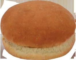 Wheat hamburger bun with sesame