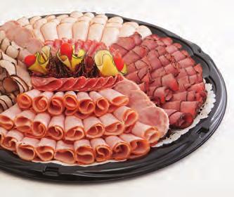 8-10 $30 Medium serves 15-18 $50 Large serves 25 $62 WRAP PARTY TRAY An assortment of deli meats made on white and whole