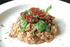 Crostini tossed with Chef Lam`s special homemade Greek Dressing Risotto 燉飯 Chicken Olive Risotto $480